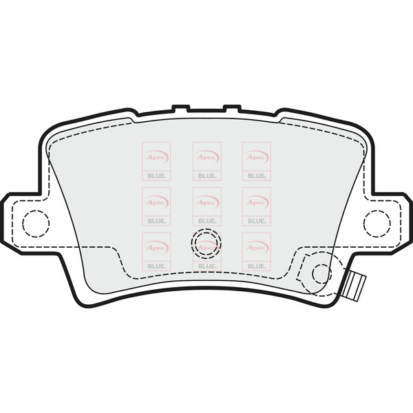 APEC BLUE BRAKE PADS (REAR) (R90) image