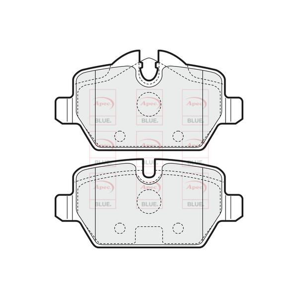 APEC BLUE BRAKE PADS (REAR) (R90) image