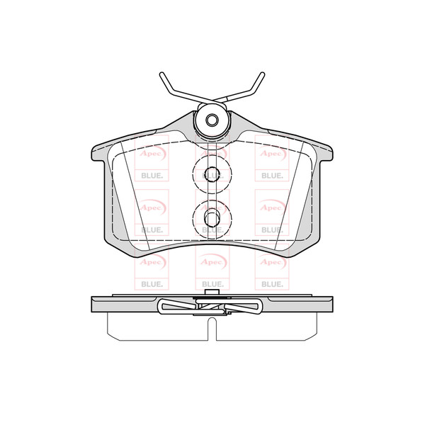 APEC BLUE BRAKE PADS (REAR) (R90) image