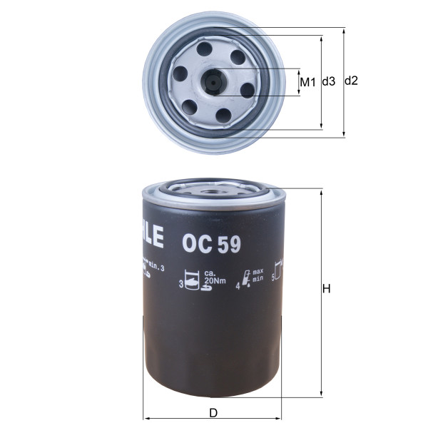 OIL FILTER - SPIN ON image