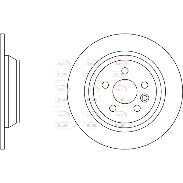 APEC BLUE BRAKE DISC (REAR) (SINGLE) (R90) image