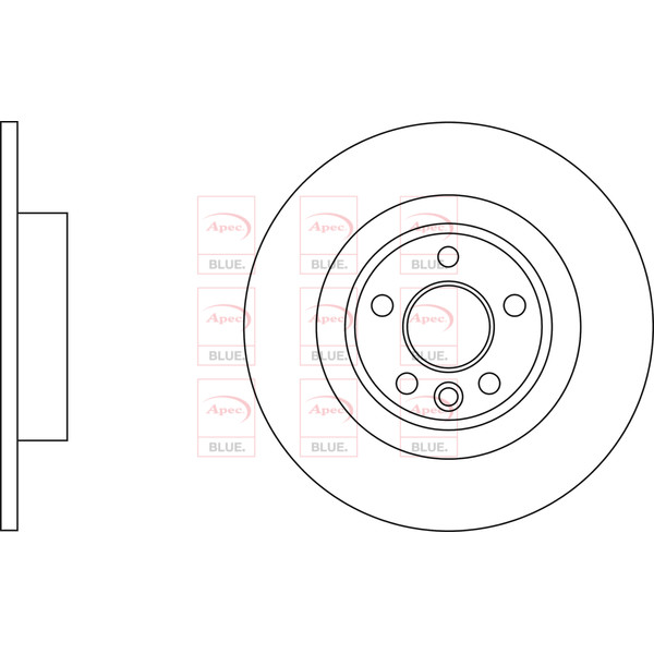 APEC BLUE BRAKE DISC (REAR) (SINGLE) (R90) image