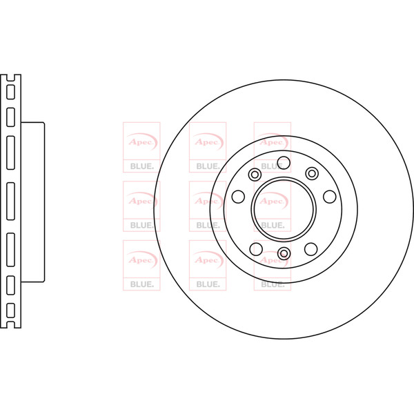 APEC BLUE BRAKE DISC (FRONT) (SINGLE) (R90) image