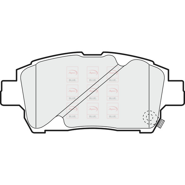 APEC BLUE BRAKE PADS (FRONT) (R90) image