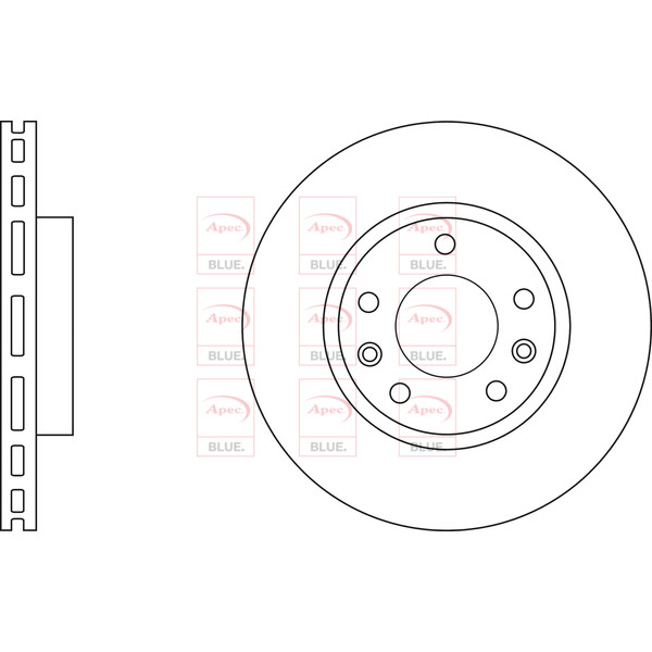 APEC BLUE BRAKE DISC (FRONT) (SINGLE) (R90) image