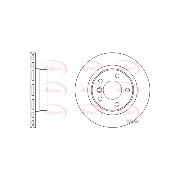 APEC BRAKE DISC (REAR) (SINGLE) image