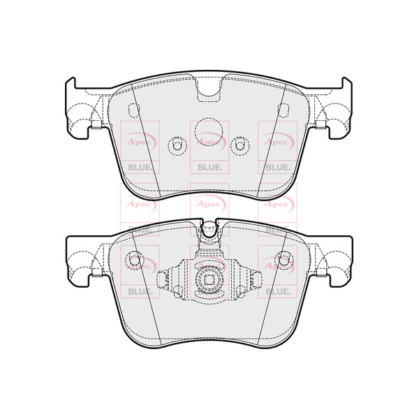 APEC BLUE BRAKE PADS (FRONT) (R90) image