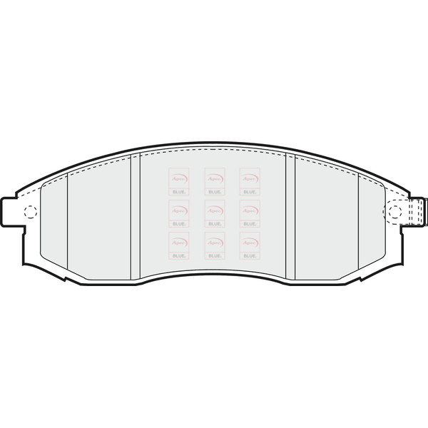 APEC BLUE BRAKE PADS (FRONT) (R90) image