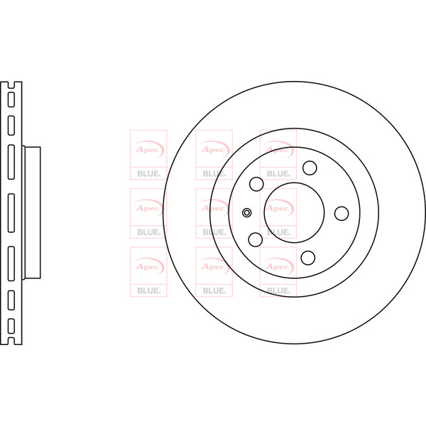 APEC BLUE BRAKE DISC (FRONT) (SINGLE) (R90) image