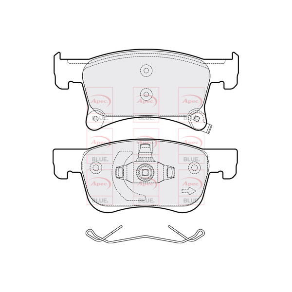 APEC BLUE BRAKE PADS (FRONT) (R90) image
