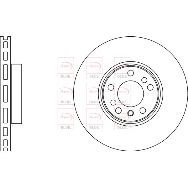 APEC BLUE BRAKE DISC (FRONT) (SINGLE) (R90) image