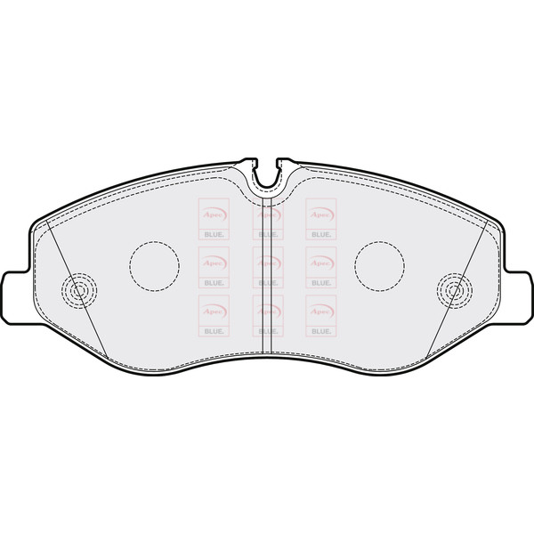 APEC BLUE BRAKE PADS (FRONT) (R90) image
