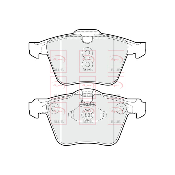 APEC BLUE BRAKE PADS (FRONT) (R90) image