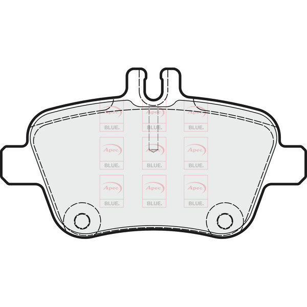 APEC BLUE BRAKE PADS (REAR) (R90) image