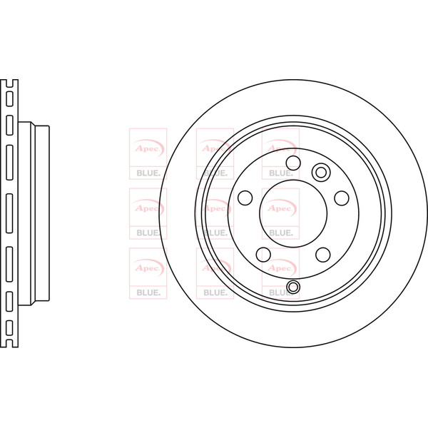 APEC BLUE BRAKE DISC (REAR) (SINGLE) (R90) image