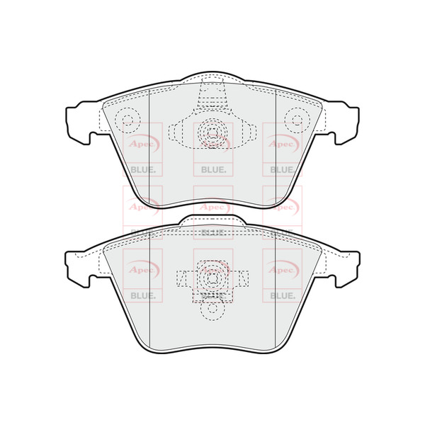 APEC BLUE BRAKE PADS (FRONT) (R90) image