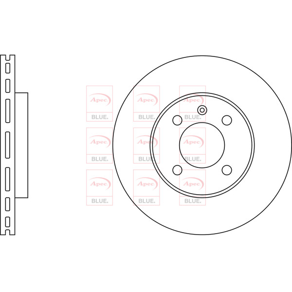 APEC BLUE BRAKE DISC (FRONT) (SINGLE) (R90) image