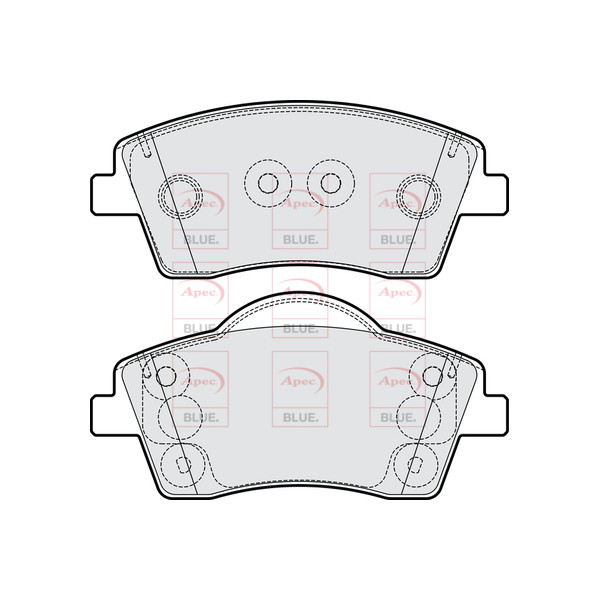 APEC BLUE BRAKE PADS (FRONT) (R90) image