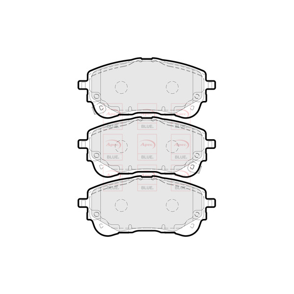APEC BLUE BRAKE PADS (FRONT) (R90) image