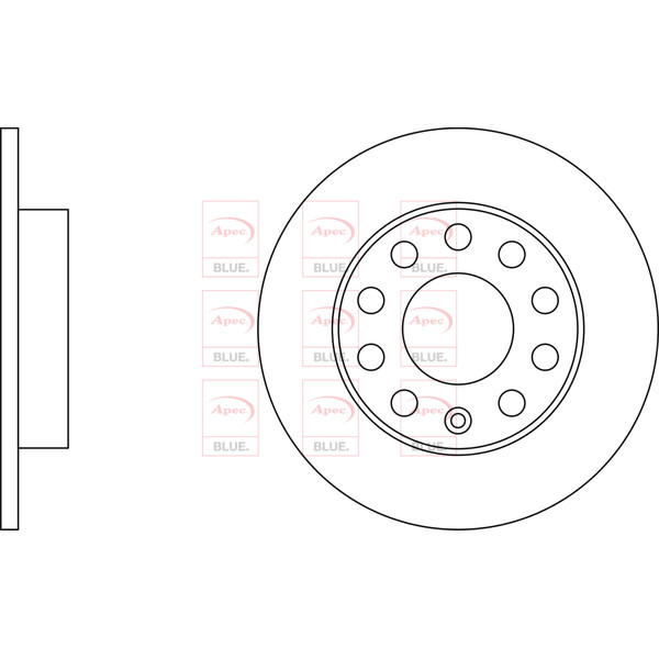 APEC BLUE BRAKE DISC (REAR) (SINGLE) (R90) image