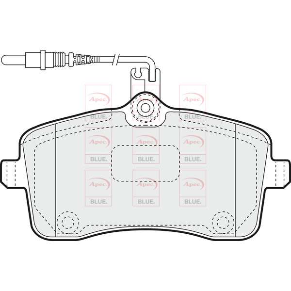 APEC BLUE BRAKE PADS (FRONT) (R90) image