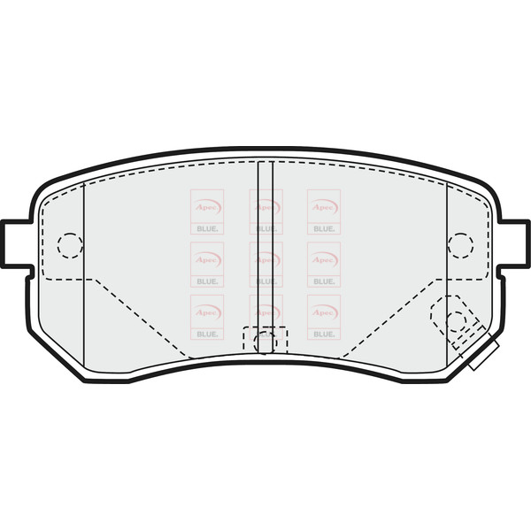 APEC BLUE BRAKE PADS (REAR) (R90) image