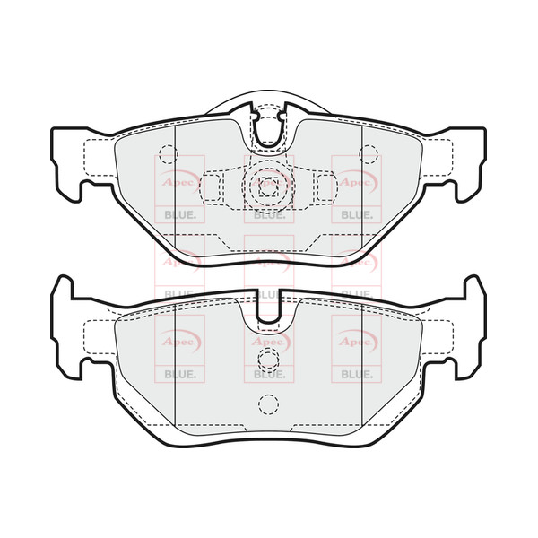 APEC BLUE BRAKE PADS (REAR) (R90) image