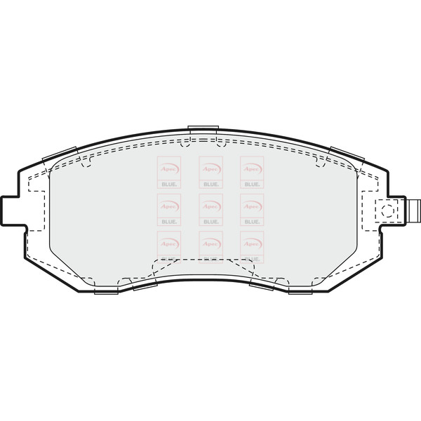 APEC BLUE BRAKE PADS (FRONT) (R90) image