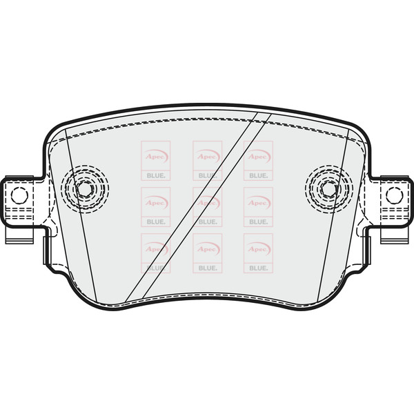 APEC BLUE BRAKE PADS (REAR) (R90) image