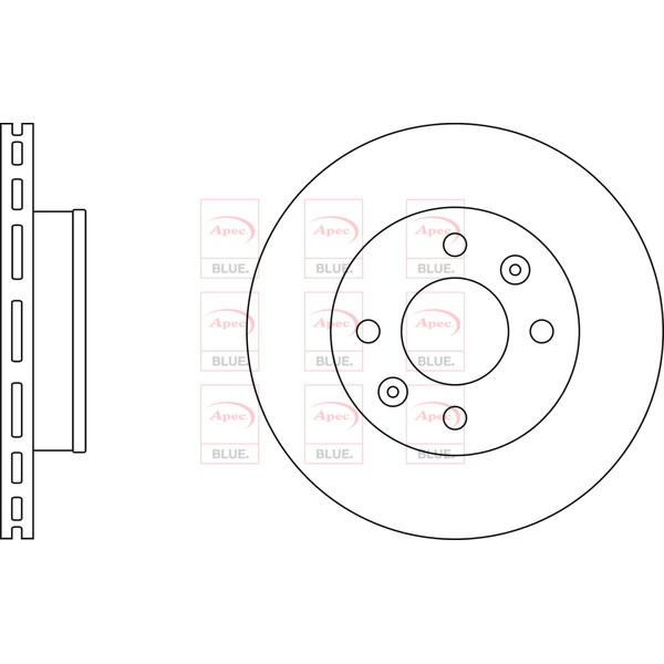 APEC BLUE BRAKE DISC (FRONT) (SINGLE) (R90) image