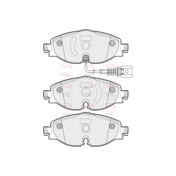 APEC BLUE BRAKE PADS (FRONT) (R90) image