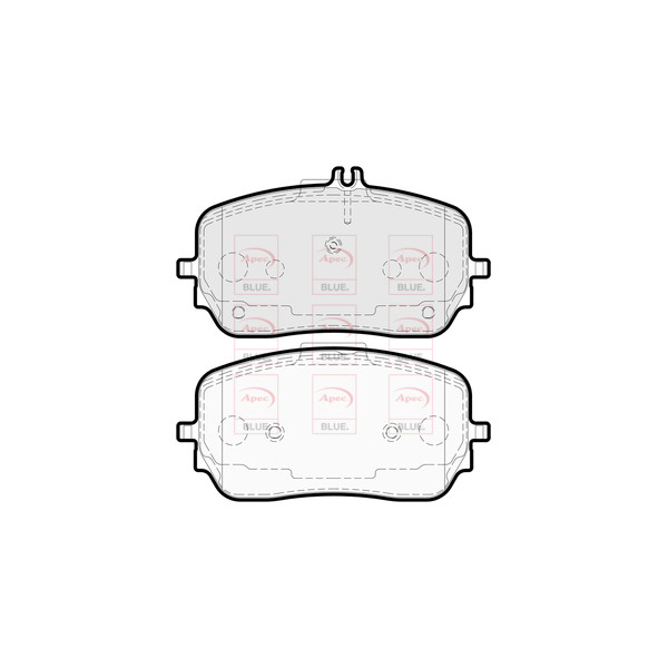 APEC BLUE BRAKE PADS (FRONT) (R90) image