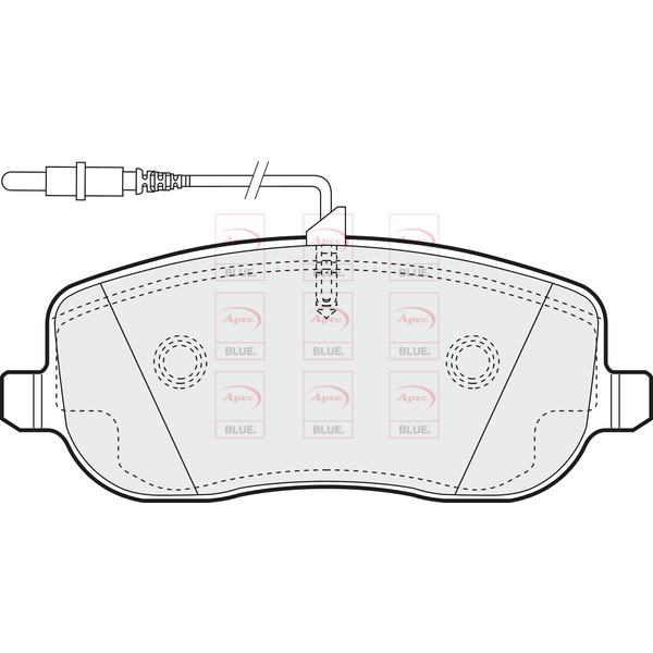 APEC BLUE BRAKE PADS (FRONT) (R90) image