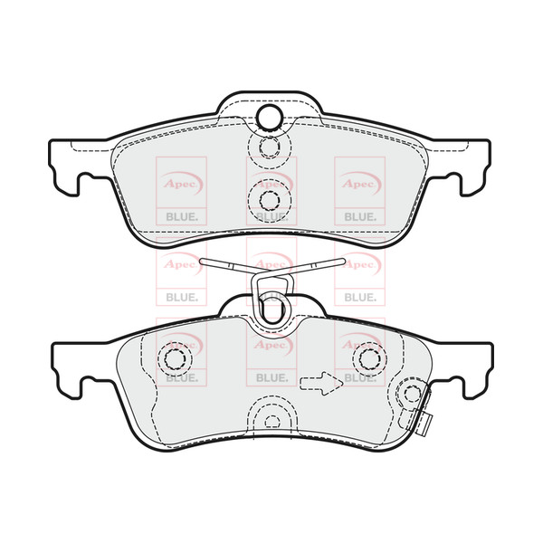 APEC BLUE BRAKE PADS (REAR) (R90) image