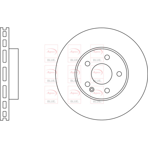 APEC BLUE BRAKE DISC (FRONT) (SINGLE) (R90) image