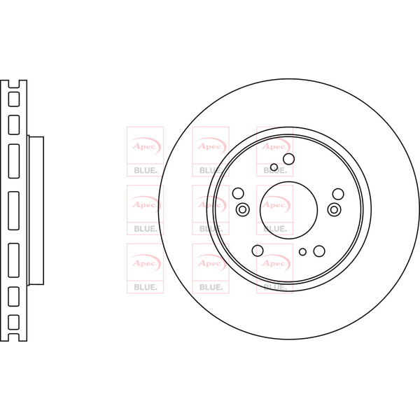 APEC BLUE BRAKE DISC (FRONT) (SINGLE) (R90) image