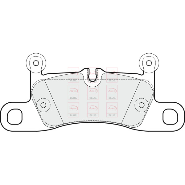 APEC BLUE BRAKE PADS (REAR) (R90) image