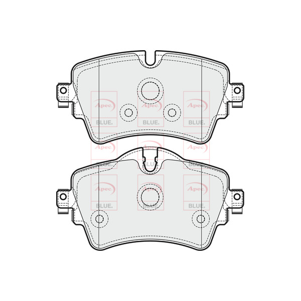 APEC BLUE BRAKE PADS (FRONT) (R90) image