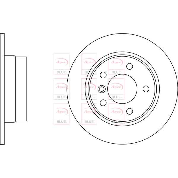 APEC BLUE BRAKE DISC (REAR) (SINGLE) (R90) image