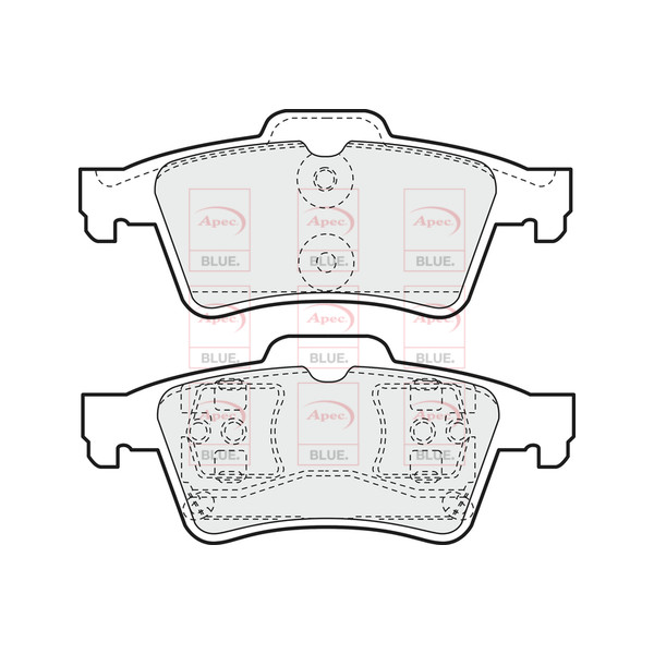 APEC BLUE BRAKE PADS (REAR) (R90) image