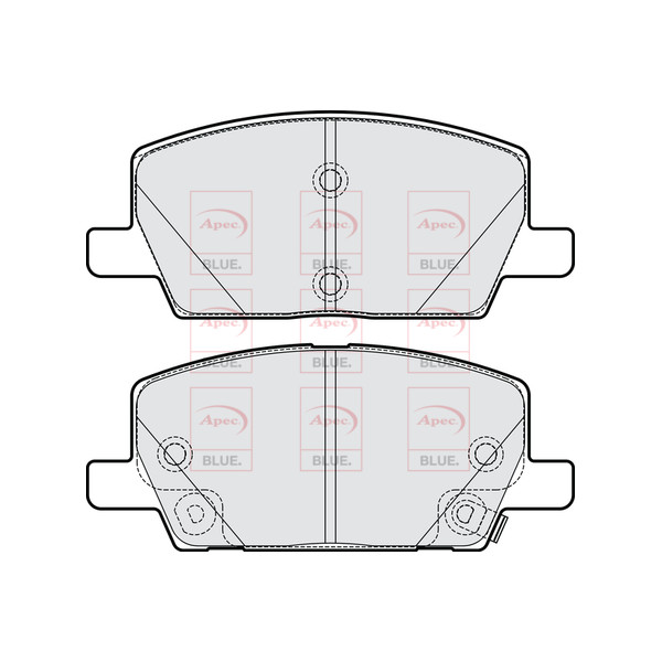 APEC BLUE BRAKE PADS (FRONT) image