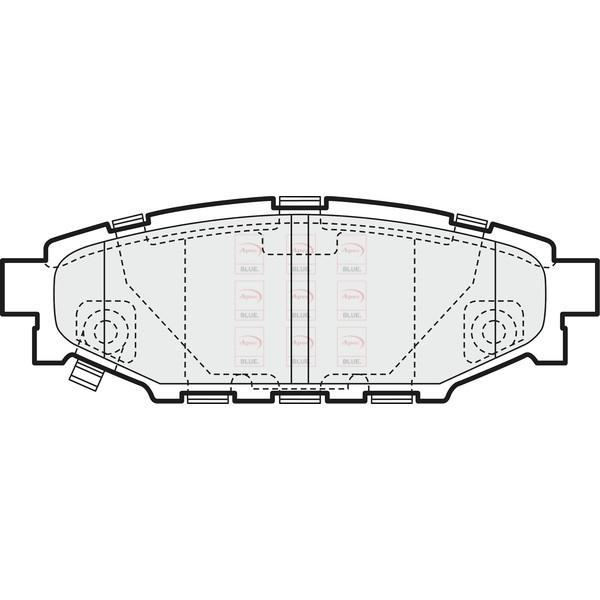 APEC BLUE BRAKE PADS (REAR) (R90) image