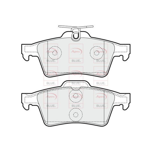 APEC BLUE BRAKE PADS (REAR) (R90) image