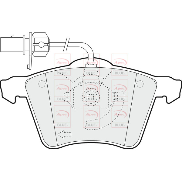 APEC BLUE BRAKE PADS (FRONT) (R90) image