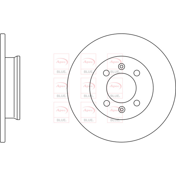 APEC BLUE BRAKE DISC (REAR) (SINGLE) (R90) image