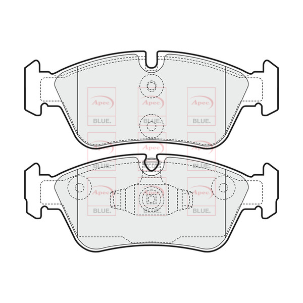 APEC BLUE BRAKE PADS (FRONT) (R90) image