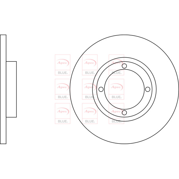 APEC BLUE BRAKE DISC (FRONT) (SINGLE) (R90) image