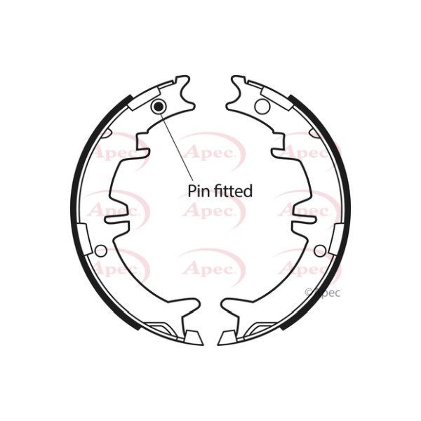 APEC BRAKE SHOES (REAR) (R90) image