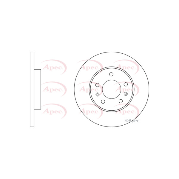 APEC BRAKE DISC (REAR) (SINGLE) image