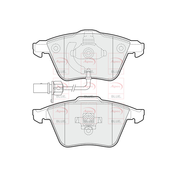 APEC BLUE BRAKE PADS (FRONT) (R90) image
